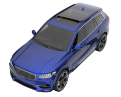 Realistic SUV isolated on transparent background. 3d rendering - illustration png
