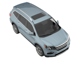 Realistic SUV isolated on transparent background. 3d rendering - illustration png