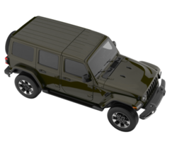 Realistic SUV isolated on transparent background. 3d rendering - illustration png