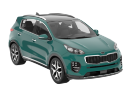 Realistic SUV isolated on transparent background. 3d rendering - illustration png