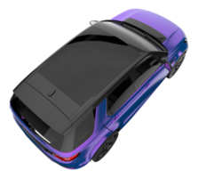 Realistic SUV isolated on transparent background. 3d rendering - illustration png
