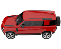 realistisk sUV isolerat på transparent bakgrund. 3d tolkning - illustration png