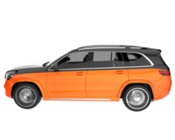 Realistic SUV isolated on transparent background. 3d rendering - illustration png