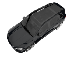 Realistic SUV isolated on transparent background. 3d rendering - illustration png