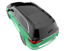 Realistic SUV isolated on transparent background. 3d rendering - illustration png