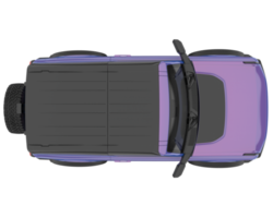 suv réaliste isolé sur fond transparent. rendu 3d - illustration png