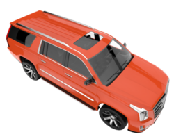 Realistic SUV isolated on transparent background. 3d rendering - illustration png