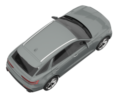 Realistic SUV isolated on transparent background. 3d rendering - illustration png