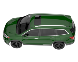 Realistic SUV isolated on transparent background. 3d rendering - illustration png