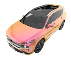 Realistic SUV isolated on transparent background. 3d rendering - illustration png
