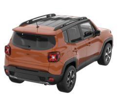 Realistic SUV isolated on transparent background. 3d rendering - illustration png