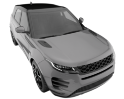 Realistic SUV isolated on transparent background. 3d rendering - illustration png