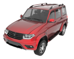 Realistic SUV isolated on transparent background. 3d rendering - illustration png