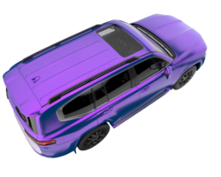 Realistic SUV isolated on transparent background. 3d rendering - illustration png