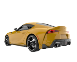 voiture de sport isolée sur fond transparent. rendu 3d - illustration png