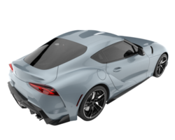 voiture de sport isolée sur fond transparent. rendu 3d - illustration png