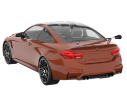 carro esporte isolado em fundo transparente. renderização 3D - ilustração png