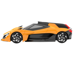 Sport car isolated on transparent background. 3d rendering - illustration png