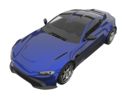 Sport car isolated on transparent background. 3d rendering - illustration png