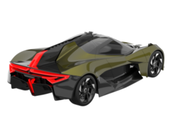 carro esporte isolado em fundo transparente. renderização 3D - ilustração png