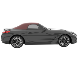 voiture de sport isolée sur fond transparent. rendu 3d - illustration png