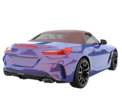 Sport car isolated on transparent background. 3d rendering - illustration png