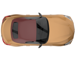 voiture de sport isolée sur fond transparent. rendu 3d - illustration png