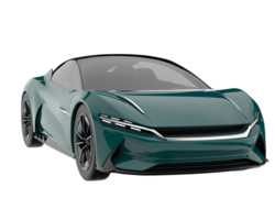 Sport car isolated on transparent background. 3d rendering - illustration png