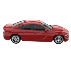 voiture de sport isolée sur fond transparent. rendu 3d - illustration png