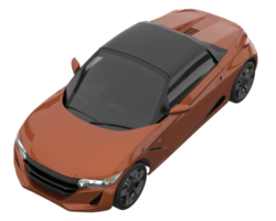 Sport car isolated on transparent background. 3d rendering - illustration png