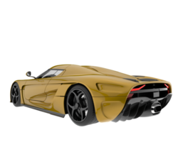 voiture de sport isolée sur fond transparent. rendu 3d - illustration png