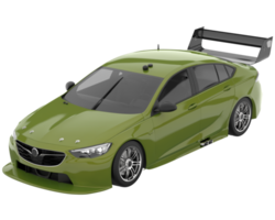 voiture de sport isolée sur fond transparent. rendu 3d - illustration png