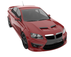 Sport car isolated on transparent background. 3d rendering - illustration png