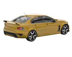 Sport car isolated on transparent background. 3d rendering - illustration png