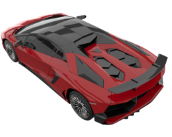 Sport car isolated on transparent background. 3d rendering - illustration png