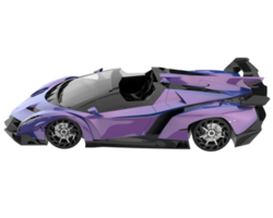 voiture de sport isolée sur fond transparent. rendu 3d - illustration png