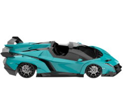 Sport car isolated on transparent background. 3d rendering - illustration png