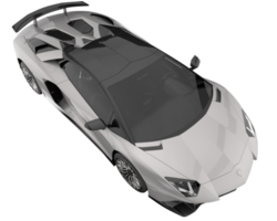 voiture de sport isolée sur fond transparent. rendu 3d - illustration png