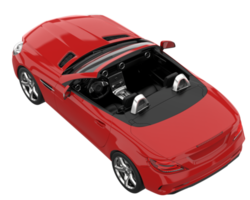 voiture de sport isolée sur fond transparent. rendu 3d - illustration png