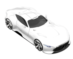 voiture de sport isolée sur fond transparent. rendu 3d - illustration png