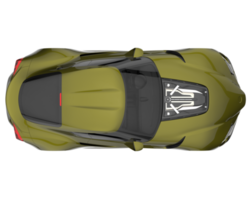 sport auto geïsoleerd Aan transparant achtergrond. 3d renderen - illustratie png