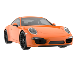 Sport car isolated on transparent background. 3d rendering - illustration png