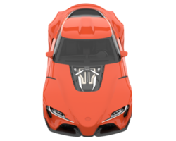 voiture de sport isolée sur fond transparent. rendu 3d - illustration png