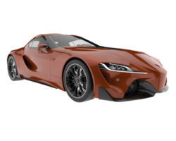 voiture de sport isolée sur fond transparent. rendu 3d - illustration png