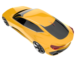 Sport car isolated on transparent background. 3d rendering - illustration png