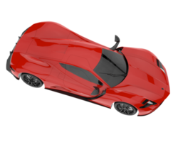 Sport car isolated on transparent background. 3d rendering - illustration png