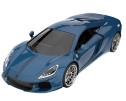 Sport car isolated on transparent background. 3d rendering - illustration png