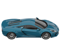 Sport car isolated on transparent background. 3d rendering - illustration png