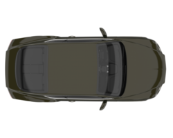 voiture de sport isolée sur fond transparent. rendu 3d - illustration png