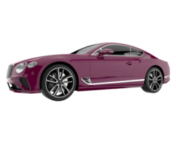 Sport car isolated on transparent background. 3d rendering - illustration png